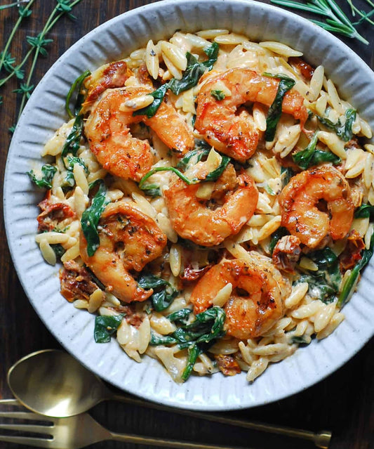 TUESDAY DINNER:  CHEF'S SHRIMP SCAMPI & ORZO