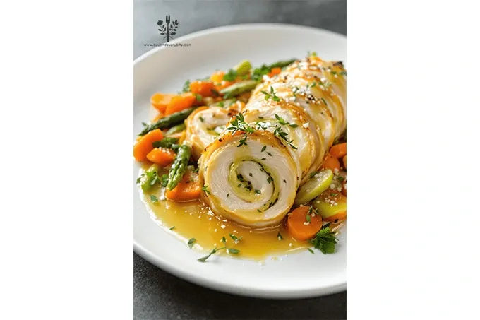 TUESDAY DINNER: LEMON THYME CHICKEN ROULADE