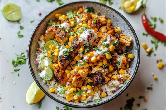 THURSDAY LUNCH:   STREET CORN CHICKEN & RICE BOWL