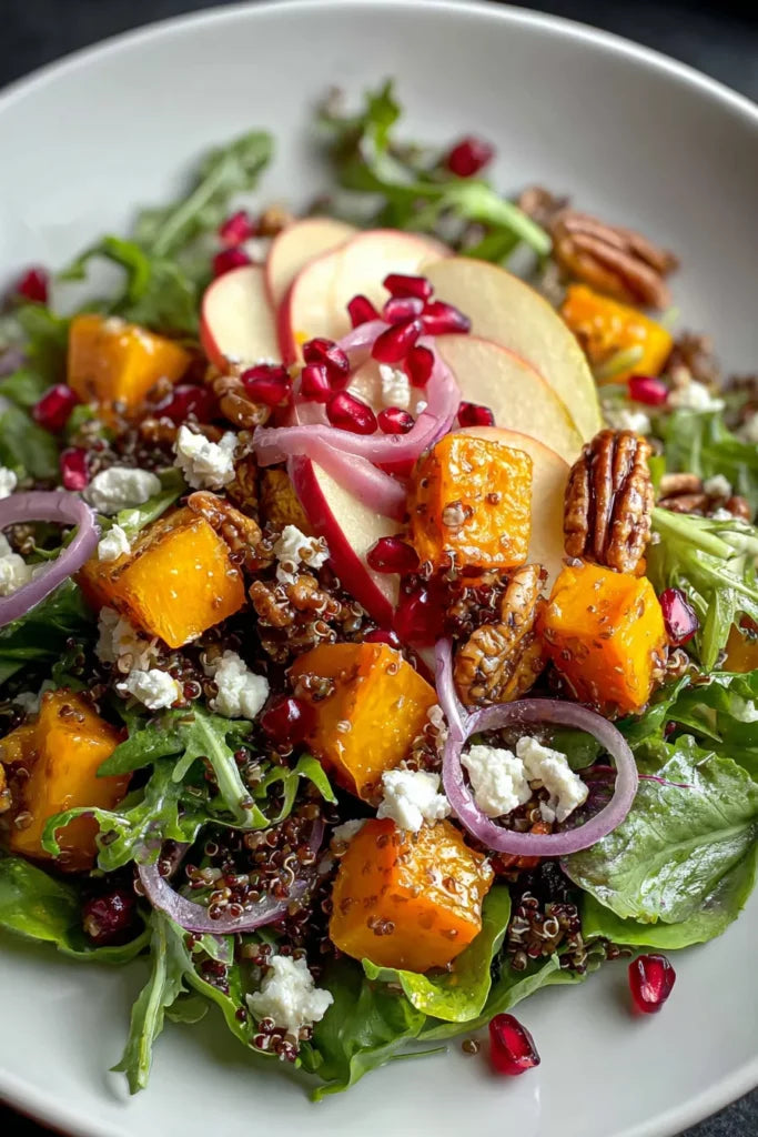 TUESDAY LUNCH:  WINTER HARVEST SALAD W/GRILLED CHICKEN SAUSAGE BITES