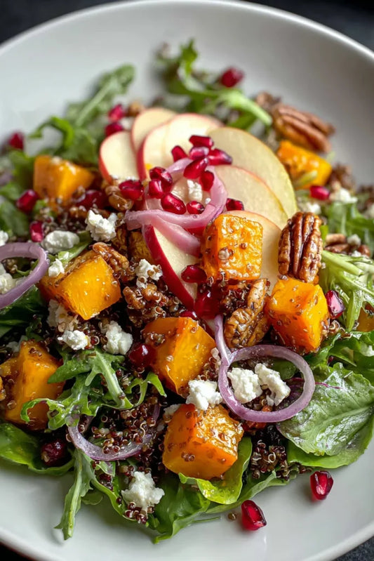 TUESDAY LUNCH:  WINTER HARVEST SALAD W/GRILLED CHICKEN SAUSAGE BITES