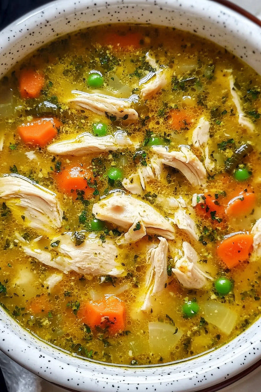 WEDNESDAY LUNCH:  ANTI INFLAMMATORY TUMERIC CHICKEN SOUP!