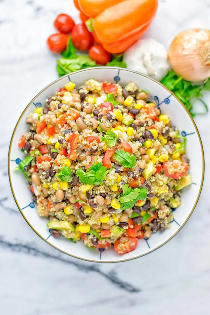 TUESDAY LUNCH:  COWBOY CAVIAR QUINOA SALAD