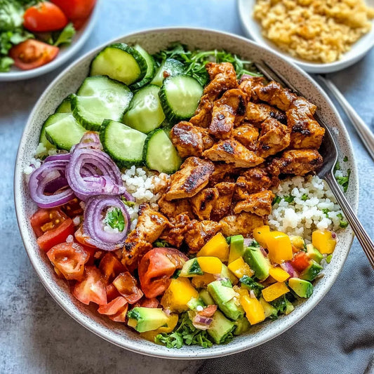 TUESDAY LUNCH:  CHICKEN SHAWARMA BOWL