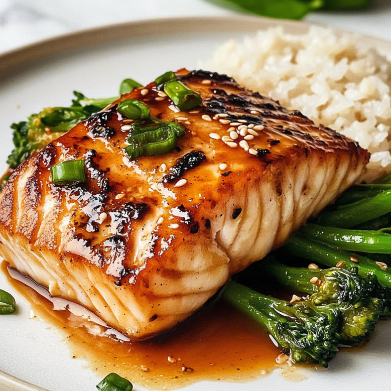 THURSDAY DINNER:  MISO-BUTTER GLAZED COD WITH BROCCOLINI & COUSCOUS