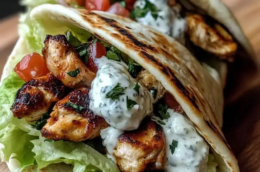 MONDAY LUNCH:  MEDITERRANEAN CHICKEN GYRO