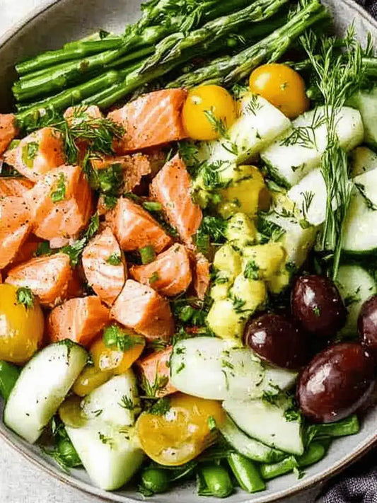 TUESDAY LUNCH: SALMON NICOISE SALAD
