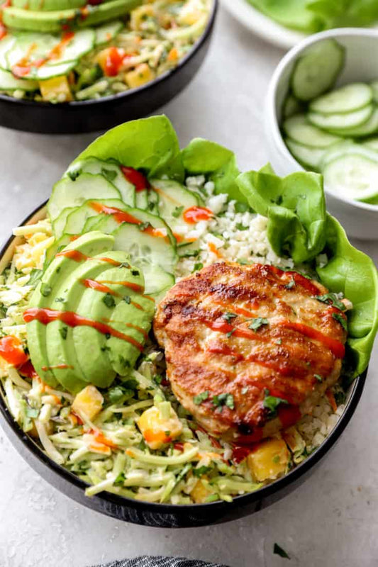 THURSDAY LUNCH:  THAI TURKEY SMASH MINI BURGERS W/SPICY SLAW!